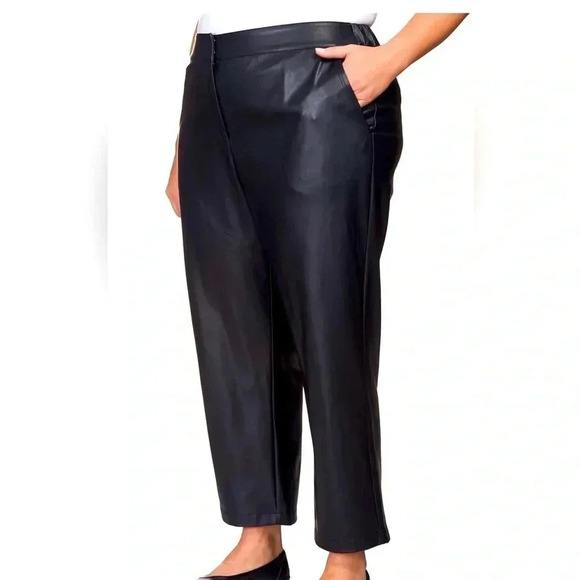 Ruby Rd Faux Leather Pants NWT Size 18W - Picture 1 of 13